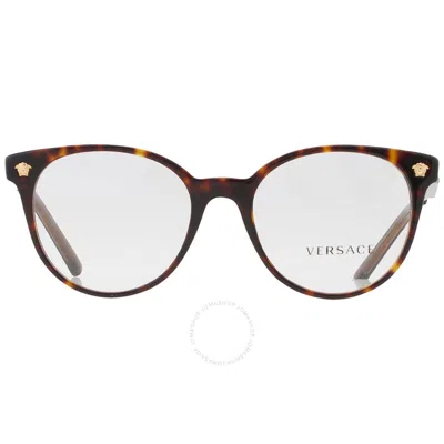 Versace Demo Round Ladies Eyeglasses Ve3291 108 51