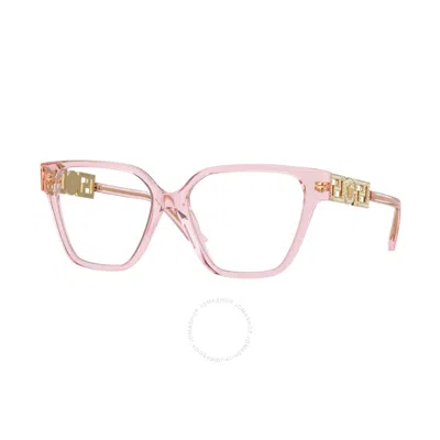 Versace Demo Square Eyeglasses Ve3358b 5472 52 In Pink