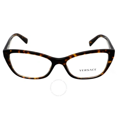 Versace Demo Square Ladies Eyeglasses Ve3249 108 54 In Black