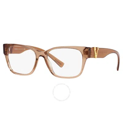 Versace Demo Square Ladies Eyeglasses Ve3283 5328 54