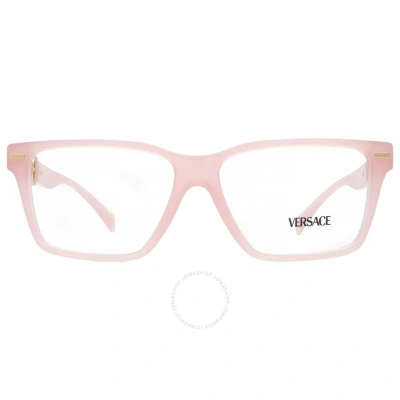 Versace Demo Square Ladies Eyeglasses Ve3335 5405 54 In Pink