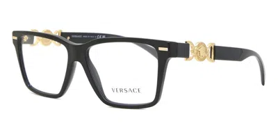 Versace Demo Square Ladies Eyeglasses Ve3335 Gb1 54 In ["black"]