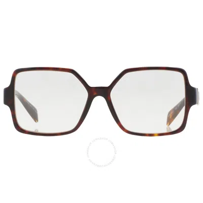 Versace Demo Square Ladies Eyeglasses Ve3337 108 55
