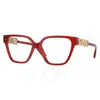 Versace Demo Square Ladies Eyeglasses Ve3358b 5476 52