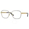 Versace Demo Square Men's Eyeglasses Ve1290 1499 56