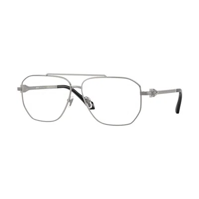 Versace Demo Square Men's Eyeglasses Ve1307 1001 59 In Black