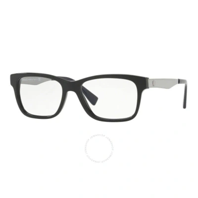 Versace Demo Square Men's Eyeglasses Ve3245 5238 55 In Black