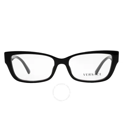 Versace Demo Square Men's Eyeglasses Ve3284 Bgb1 52 In Demo Lens