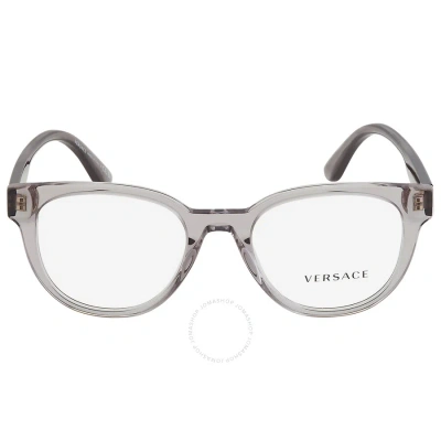 Versace Demo Square Men's Eyeglasses Ve3317 593 51 In Gray