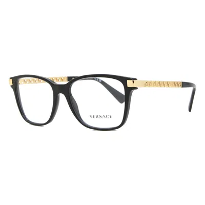 Versace Demo Square Men's Eyeglasses Ve3340u Gb1 57 In Black