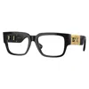 Versace Demo Square Men's Eyeglasses Ve3350 Gb1 53