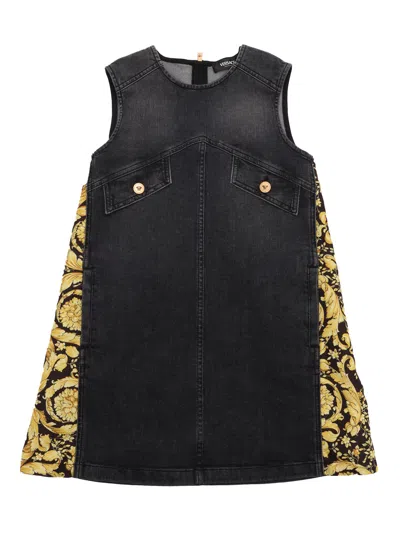 Versace Kids' Denim In Black