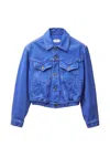 Versace Blouson Denim Jacket In Blue