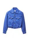 Versace Blouson Denim Jacket In Blue
