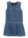 Versace Denim Dress In Blue