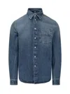 Versace Denim Jacket In Blue