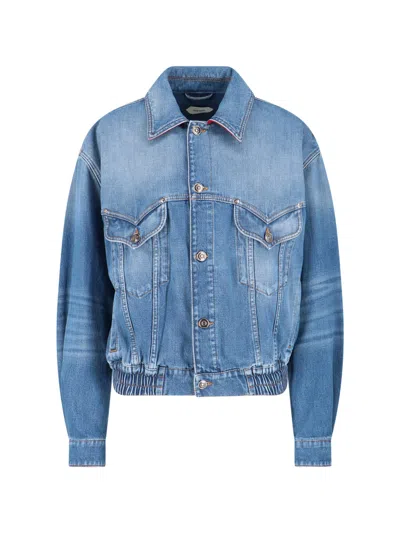 Versace Denim Jacket In Blue