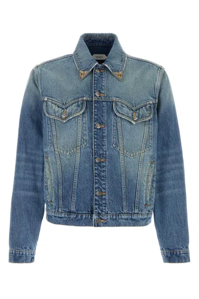 Versace Denim Jacket In Blue