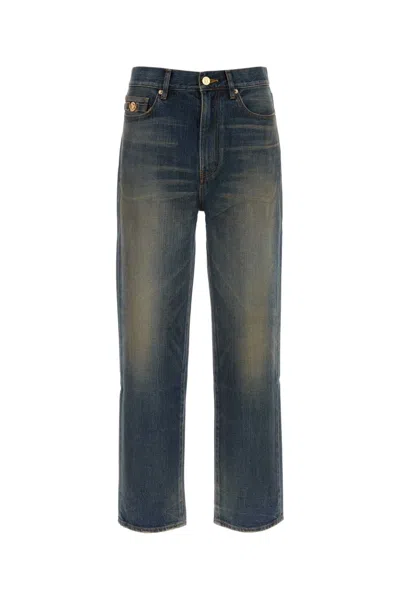 Versace Denim Jeans In Multi