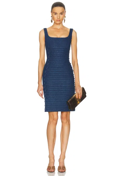VERSACE DENIM MIDI DRESS
