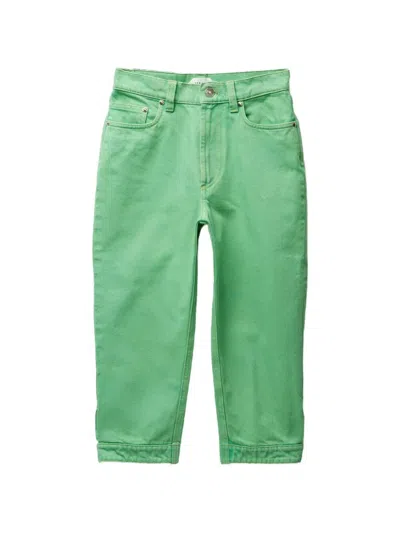 Versace Denim Pants In Green