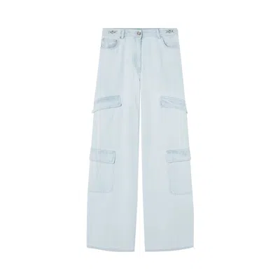 Pre-owned Versace Denim Pants 'light Blue Ice'