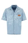 Versace Denim Shirt In Lightblue