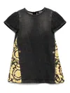 Versace Short Sleeve Dress In 灰色