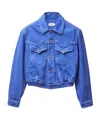 Versace Blouson Denim Jacket In Blue