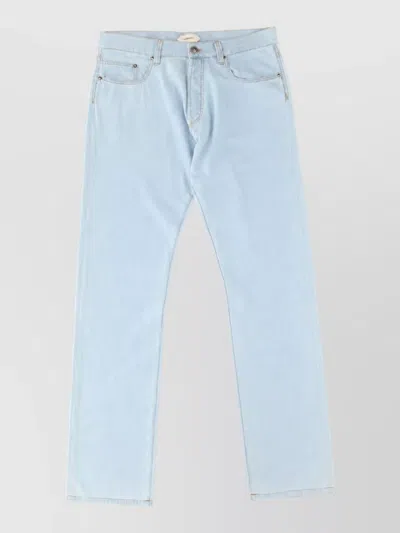 Versace Denim Straight-leg Jeans In Blue