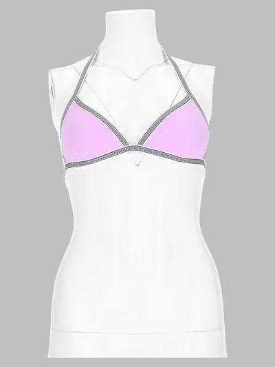 Versace Designer Swimsuit With Sculpted Silhouette In Pink