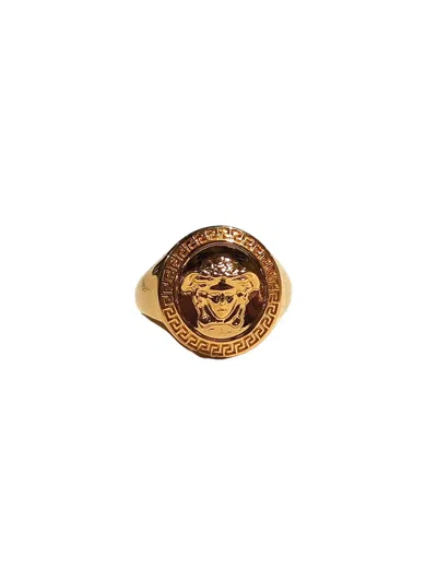 Versace Medusa Emblem Ring In Gold