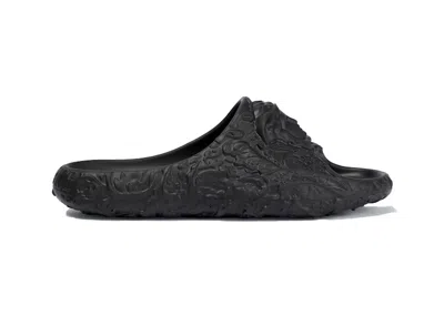 Pre-owned Versace Dimension Medusa Slide Sneakers In Black