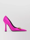 Versace Pink Medusa Crystal Pumps In Pink