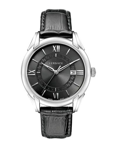 Versace Dnu  Collection Men's Apollo Watch In Black
