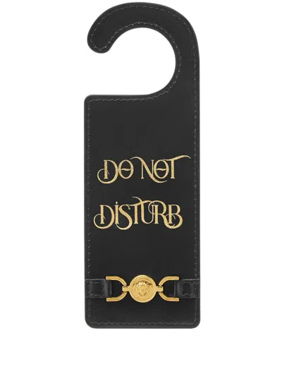 Versace Do Not Disturb Sign In Black
