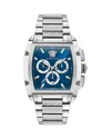 Versace Montre  Dominus In Blue/silver