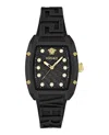 Versace Dominus Ecoceramic Watch In Black