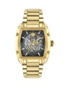 Versace Dominus Skeleton Watch In Black/gold