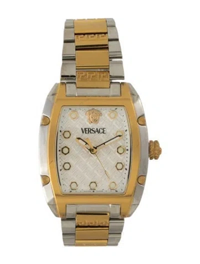 Pre-owned Versace Dominus Watch, 36mm In Multi