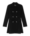 Versace Double-breasted A-line Coat In Multi