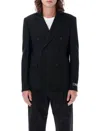 Versace Tailoring Jacket In Wool In Black