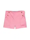 Versace Double-buttoned Short Shorts In Pink