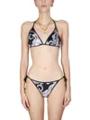 Versace Baroque Pattern-print Bikini Bottoms