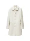 Versace Double-wool Coat In Nude