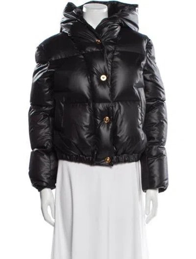 Pre-owned Versace Down Jacket In Black