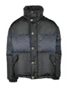 Versace La Greca Puffer Jacket In Black