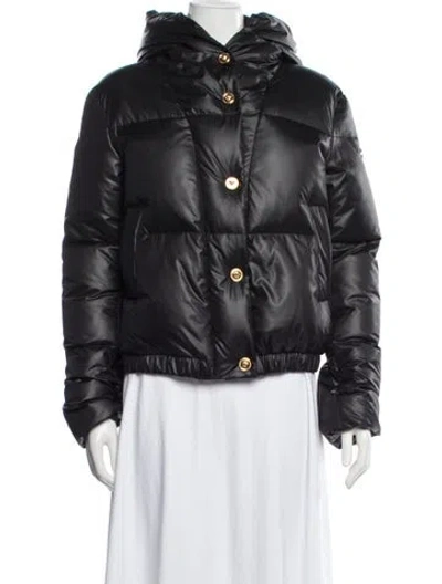 Pre-owned Versace Down Jacket In Black
