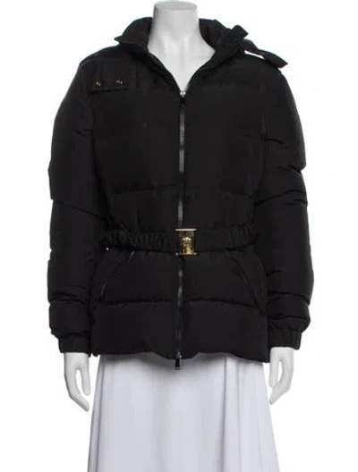 Pre-owned Versace Down Jacket In Black