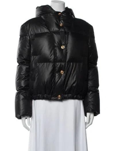 Pre-owned Versace Down Jacket In Black